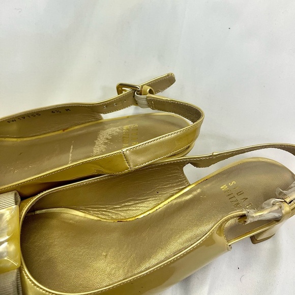 Vintage Stuart Weitzman kitten opened toe heels - Picture 3 of 4